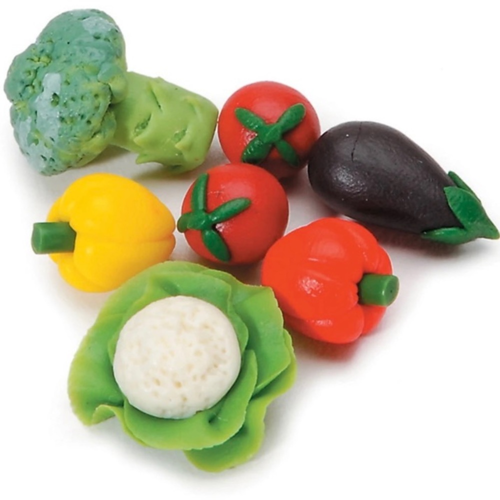 Dollhouse Miniatures 7 pc Vegetable Set 1:12 Scale